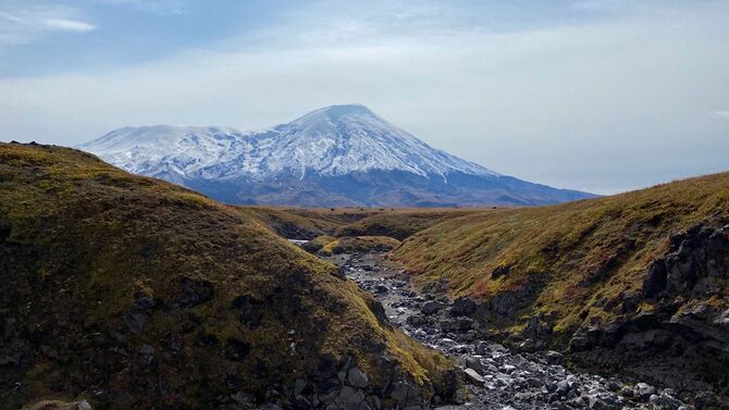 カムチャツカ半島のクリュチェフスコイ火山公園