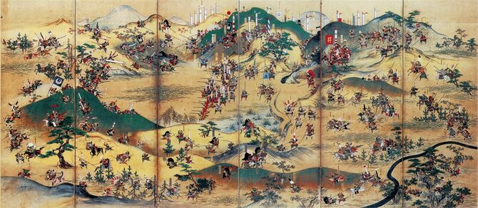 『小牧長久手合戦図屏風』（豊田市郷土資料館保管）、18世紀