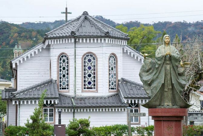 「ガラシャ夫人像」カトリック宮津教会