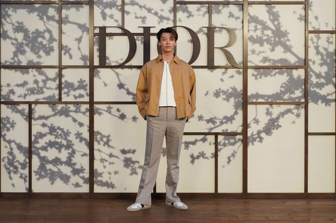 Diorのイベントに登場した竹内涼真（「じゃあ、あんたが作ってみろよ」の勝男役）