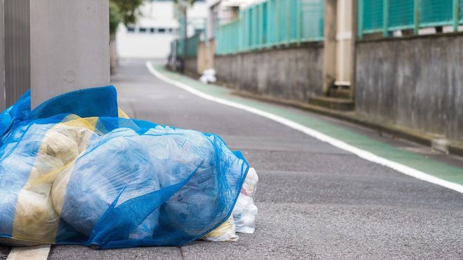 管理の行き届いた日本のごみ集積所