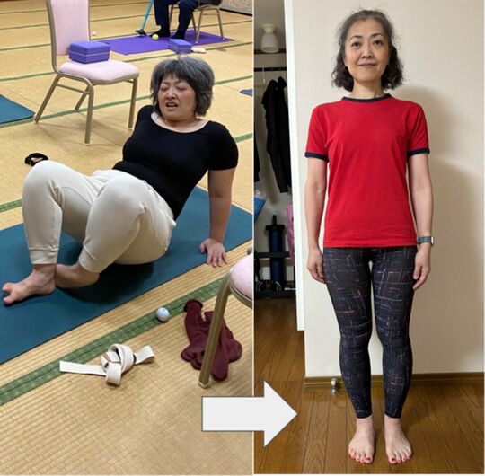 ダイエット前後の中村さん