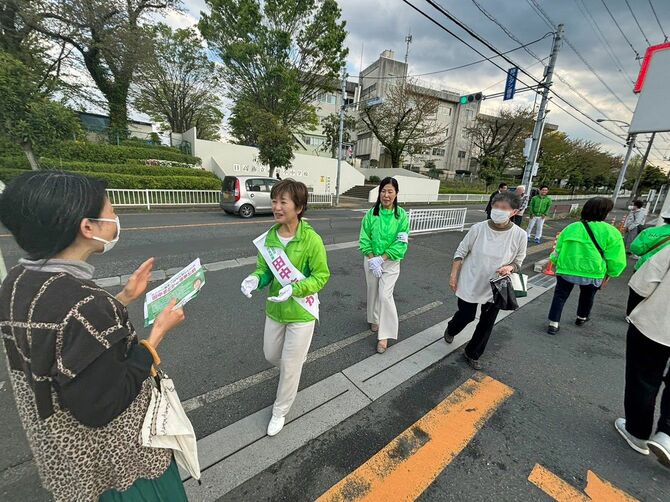 2024年4月21日に開票した日高市長選挙の選挙活動で6567票を獲得した田中まどか氏