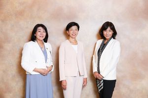 左から白河桃子さん、MPower Partners Fund L.P.のキャシー松井さんと村上由美子さん