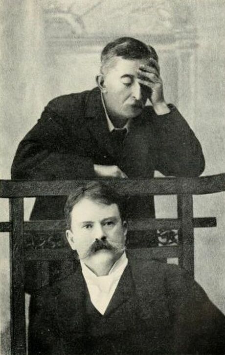 ラフカディオ・ハーンと友人のミッチェル・マクドナルド、エリザベス・ビスランド