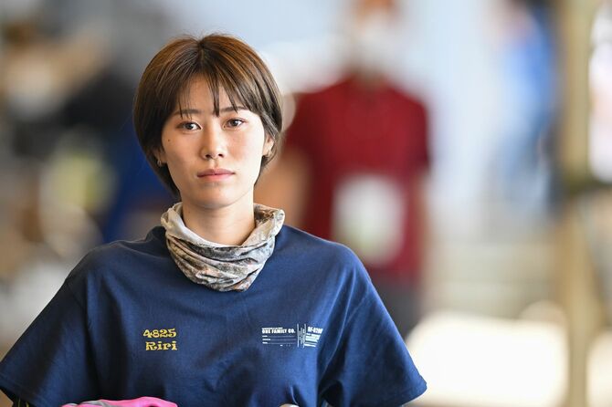 ボートレーサーの倉持莉々さん。産休前には女性で史上5人目のSG（スペシャルグレード：最高グレードのレース）優出（優勝戦出場）も果たした。