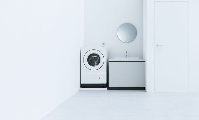 狭小なスペースにも設置しやすいドラム式洗濯乾燥機