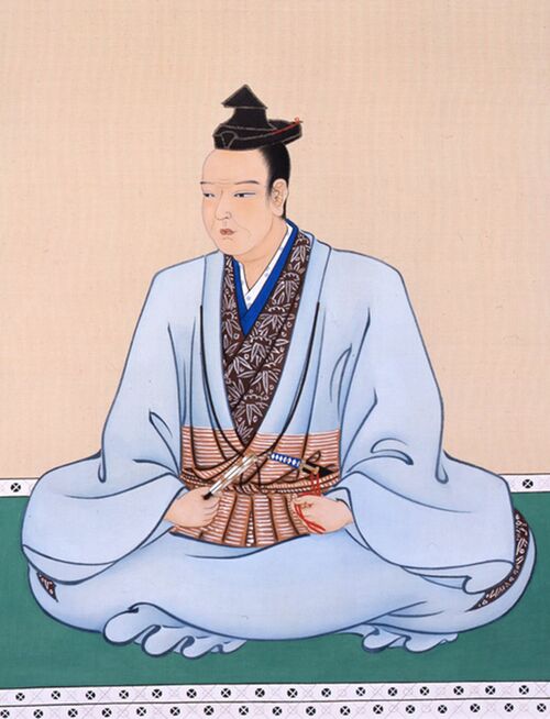 明智光秀像（本徳寺所蔵の復元）