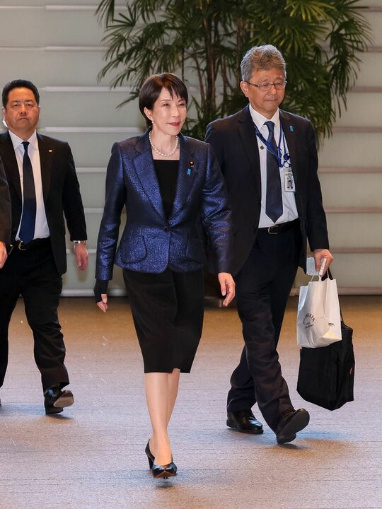 高市早苗首相。2026年2月18日撮影