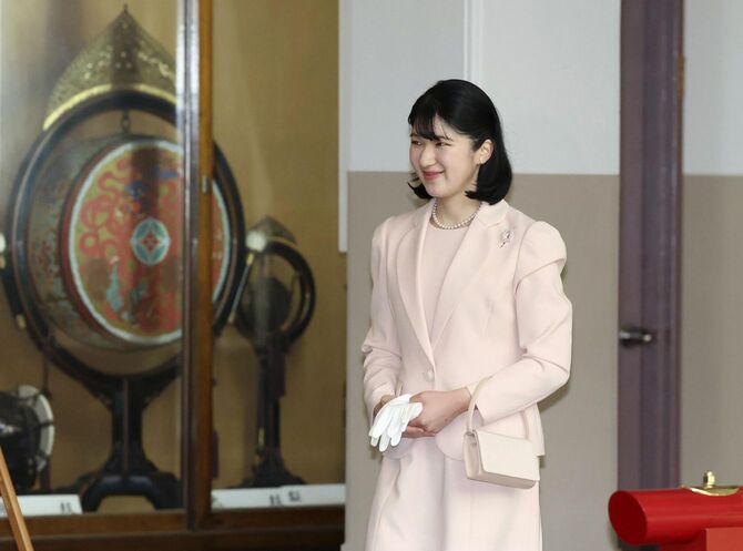 宮内庁楽部による春季雅楽演奏会に臨まれる愛子さま＝2026年4月25日午後、皇居（代表撮影）