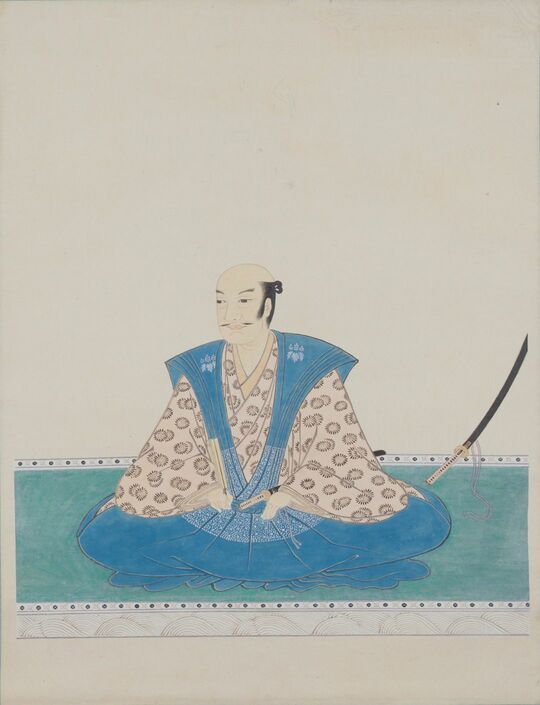 福島正則の肖像画（東京国立博物館所蔵）、明治時代　出典：ColBase