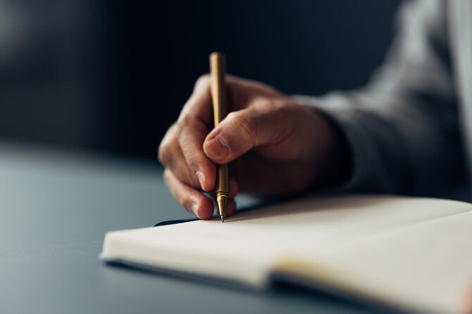 ノートに手書きする手