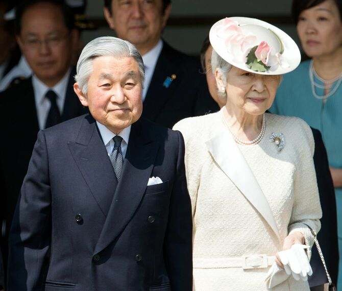 2014年4月24日、米大統領を国賓として迎える天皇陛下と皇后陛下（現・上皇陛下と上皇后陛下）