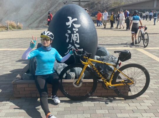 ロードバイクとユキコさん