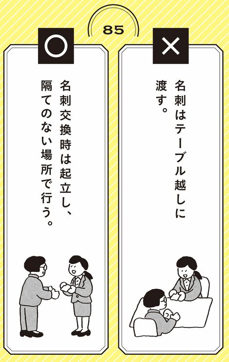 名刺交換の例