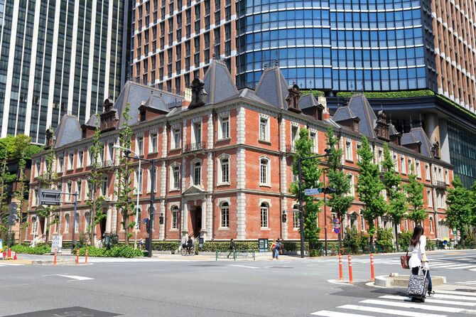 現在の三菱一号館美術館（明治時代に建てられた三菱一号館）、東京都中央区