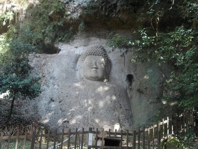 豊後高田市・熊野磨崖仏の「大日如来像」