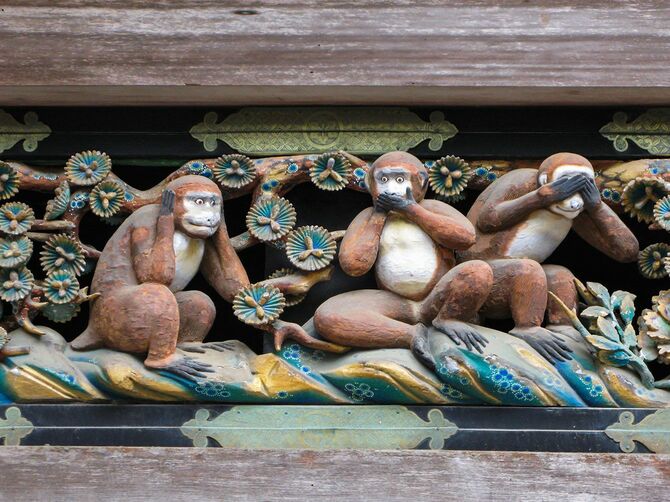 日光東照宮の三猿
