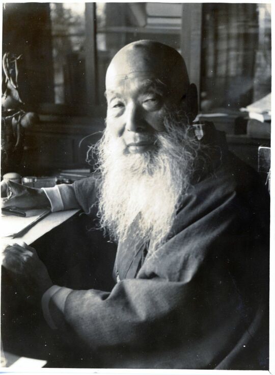 晩年の本多静六。ほとんどすべての蓄財を寄附に回した