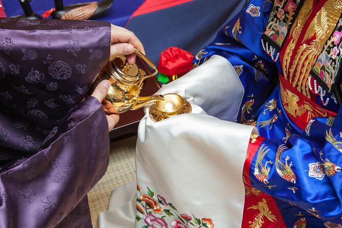 韓国の伝統的な結婚式