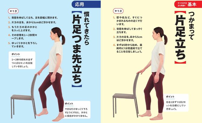 ウォーキングより効く「片足体操」のやり方（実例）