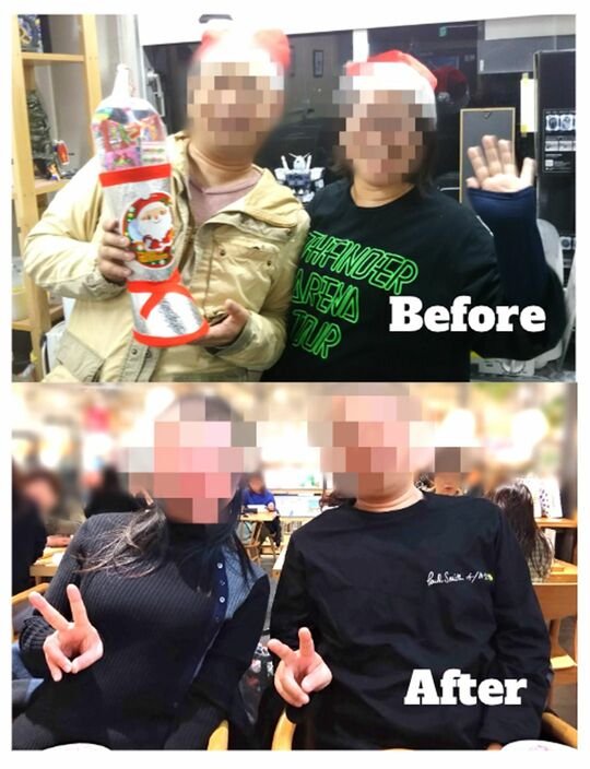 ダイエット前後のお二人