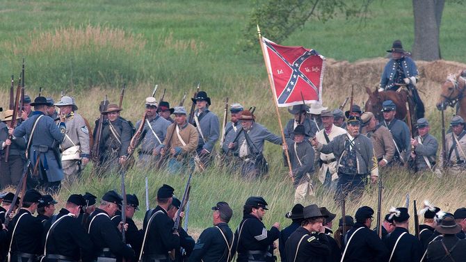 ゲティスバーグにおける南北戦争の再現