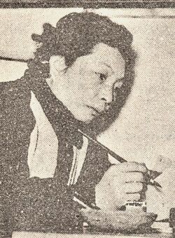 「とと姉ちゃん」で唐沢寿明が演じる花山のモデルになった編集者の花森安治、『装苑』1949年5月号より