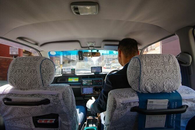 2015年3月18日、京都で出会った熱心なタクシードライバー