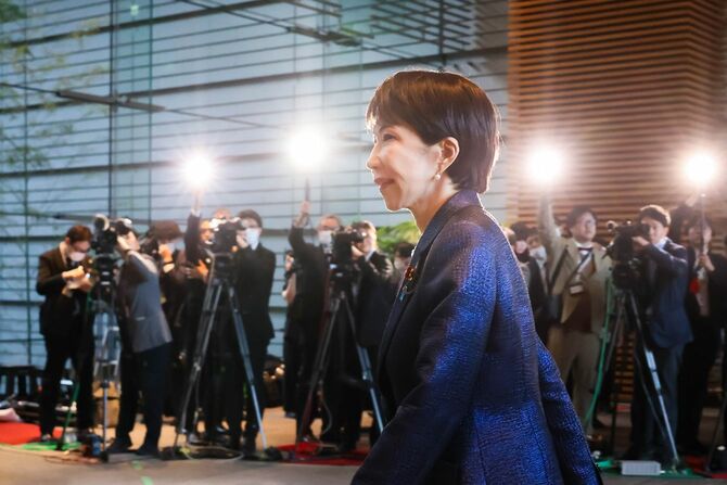 第2次高市内閣発足時の高市早苗首相。2026年2月18日撮影