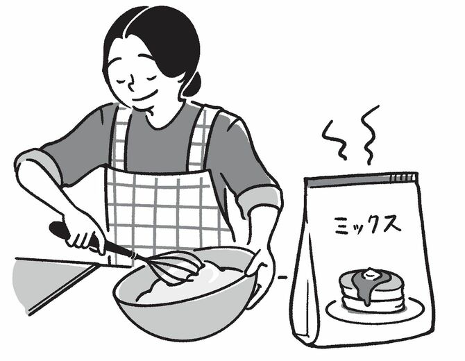 ホットケーキを作る人