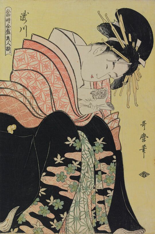 喜多川歌麿『當時全盛美人揃・瀧川』