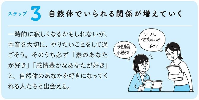 ステップ2：「自然体でいられる関係が増えていく」