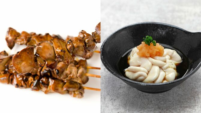 焼き鳥、白子