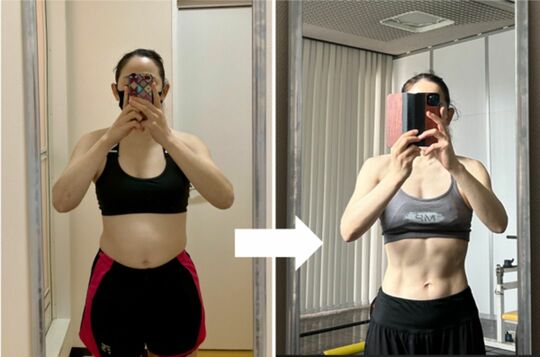 ダイエット前後のユキコさん