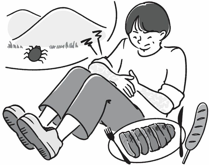 肉アレルギーを発症した人