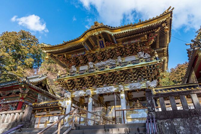 家康を神として祀る日光東照宮、栃木県