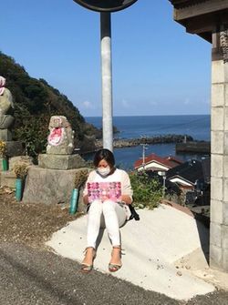 提携先開拓で訪れた兵庫県新温泉町にて。「どこでも仕事をしないといけないかわりに、好きなところにいつでも行ける」