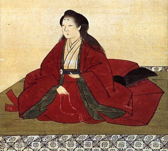 豊臣秀吉の妹、徳川家康の継室、朝日（旭）姫の肖像画（南明院所蔵）、江戸時代