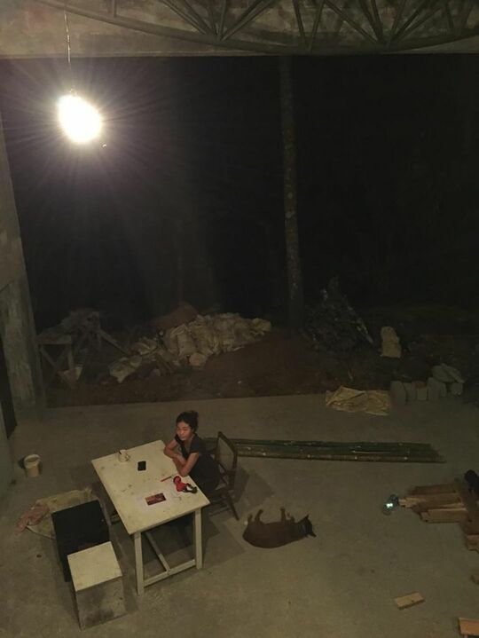 まだ壁がなかったサヒヤンデ劇場