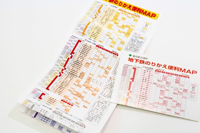 2000年代前半、乗換案内アプリが普及するまでは、定期券サイズの「のりかえ便利マップ」を印刷して駅で配布。掲載した広告収入も会社を支えた