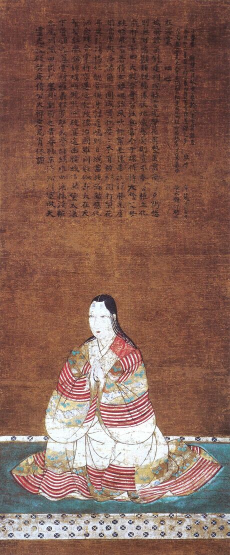 細川昭元夫人・お犬の方だといわれている肖像画（竜安寺所蔵）