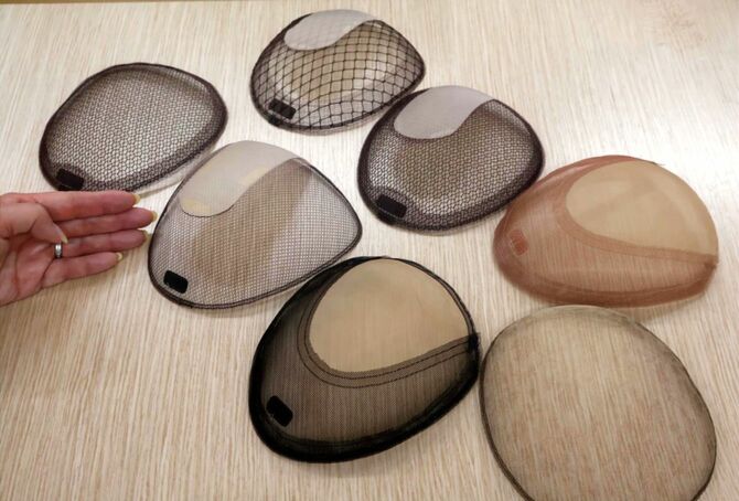 通気性の良い女性向けウィッグのベースネット