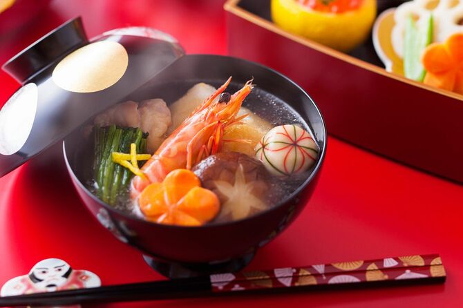 エビとユズ入りのお雑煮