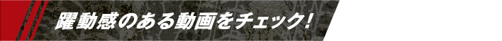 躍動感のある動画をチェック！
